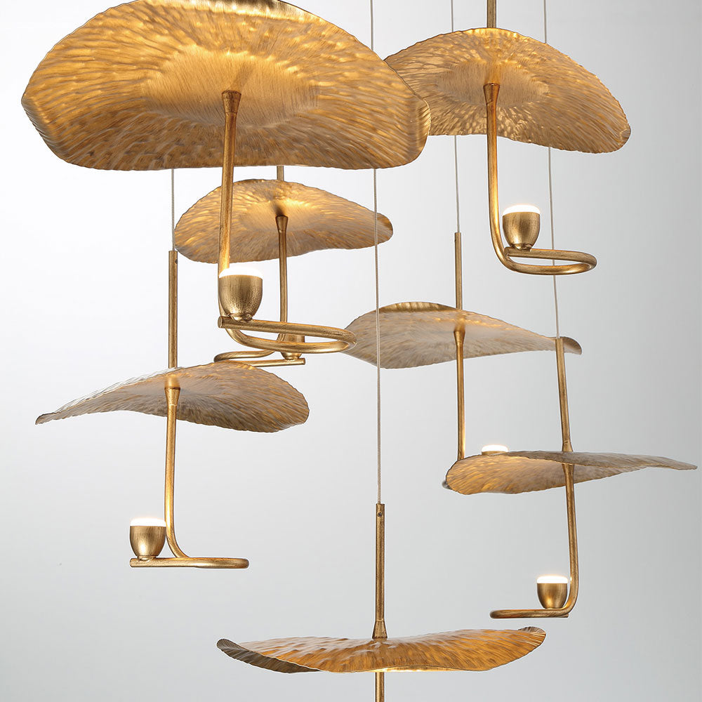 Lagatto LED Linear Chandelier in Detail.