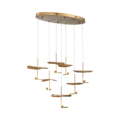 Lagatto LED Linear Chandelier in Detail.