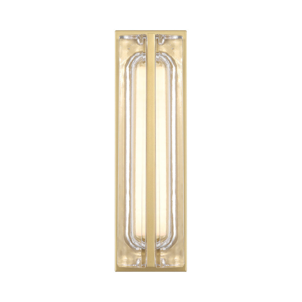Langferd Outdoor LED Wall Light in Gold (16-Inch).