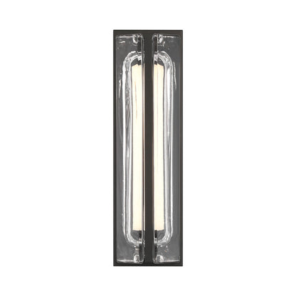 Langferd Outdoor LED Wall Light in Matte Black (16-Inch).