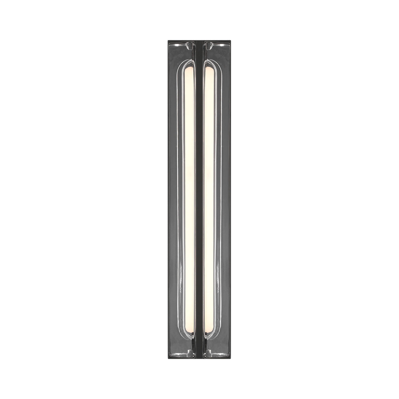 Langferd Outdoor LED Wall Light in Matte Black (24-Inch).