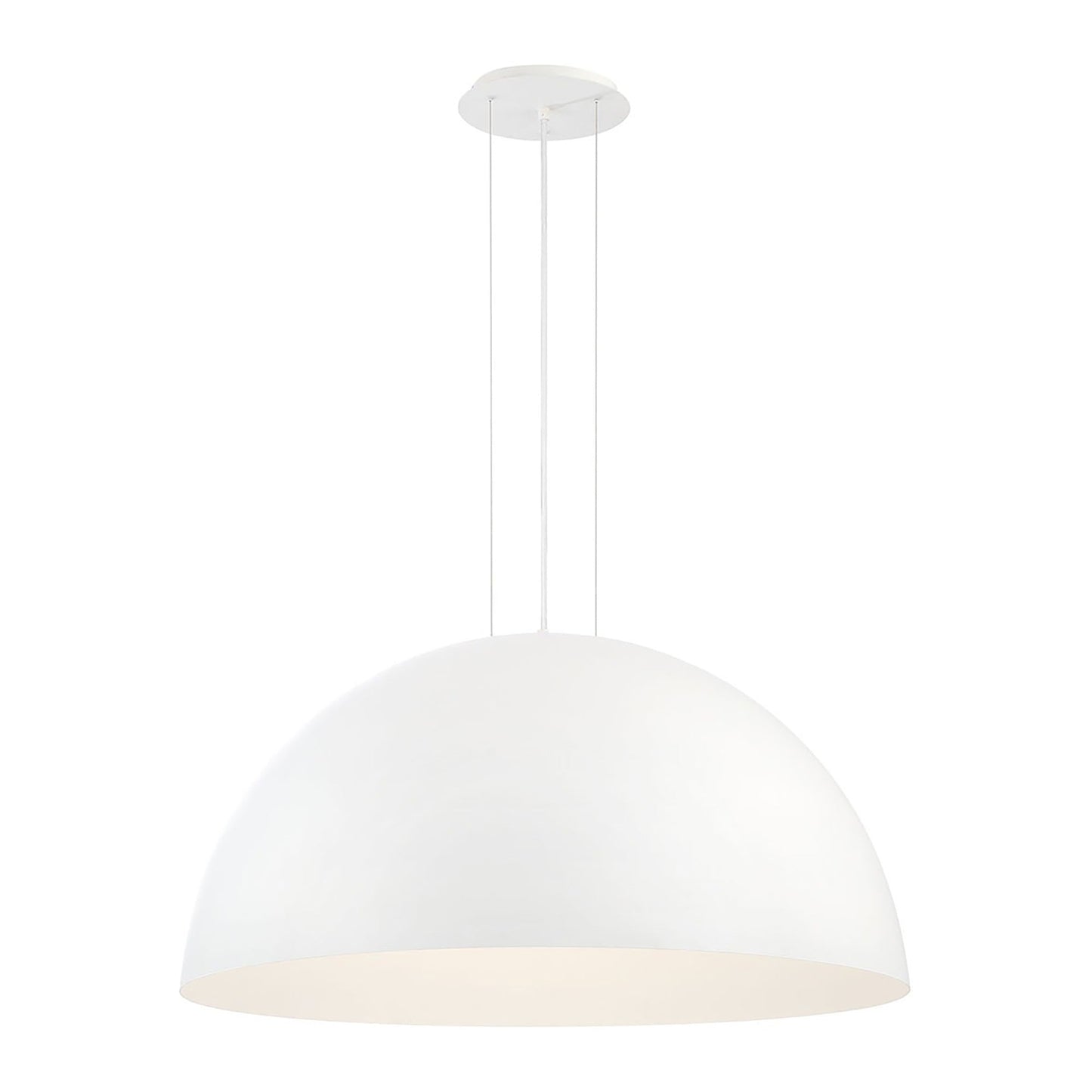 Laverton LED Pendant Light in White/White (Medium).