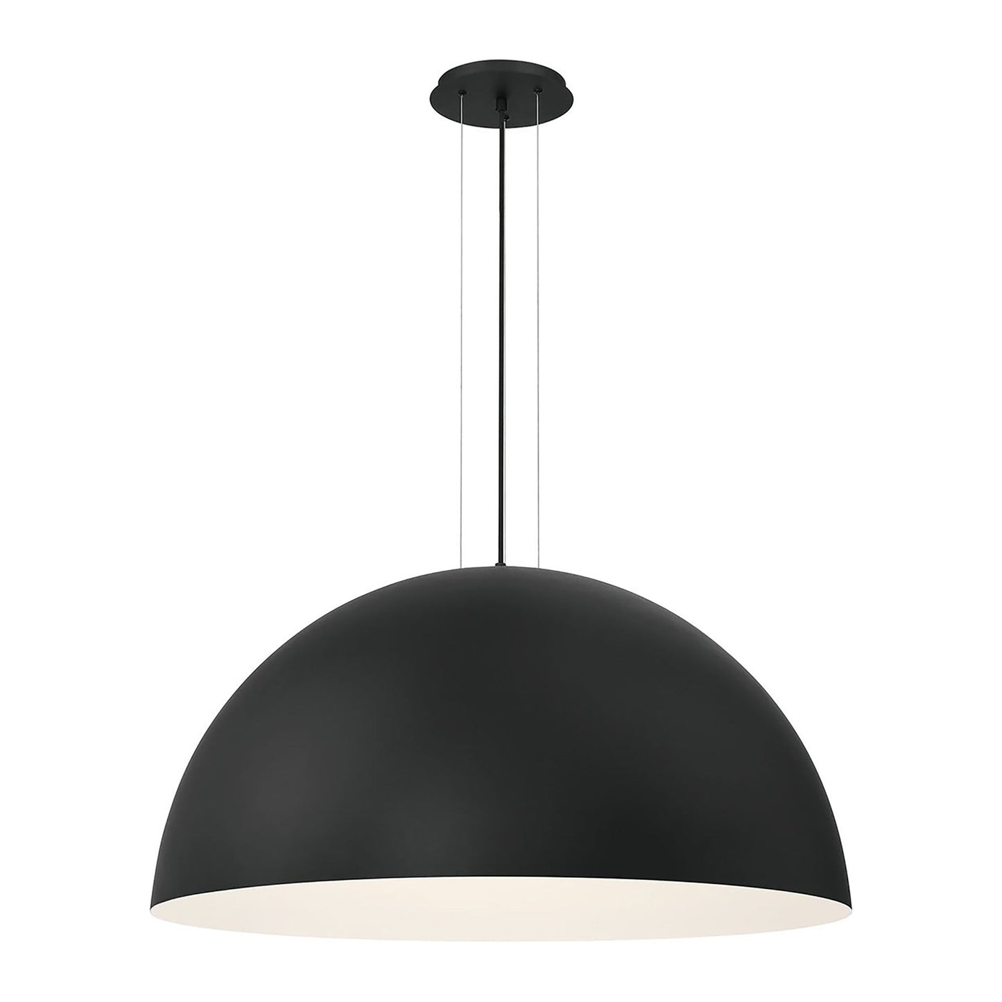 Laverton LED Pendant Light in Black/White (Large).