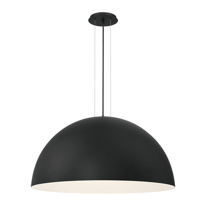 Laverton LED Pendant Light in Black/White (Large).