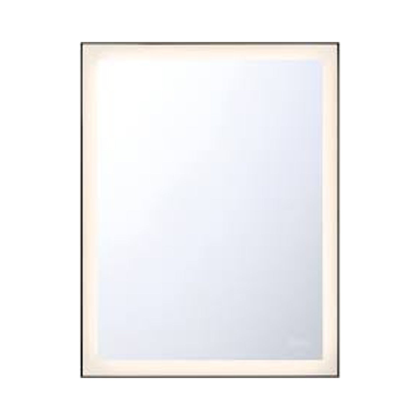 Lenora LED Wall Mirror in Black (28-Inch).