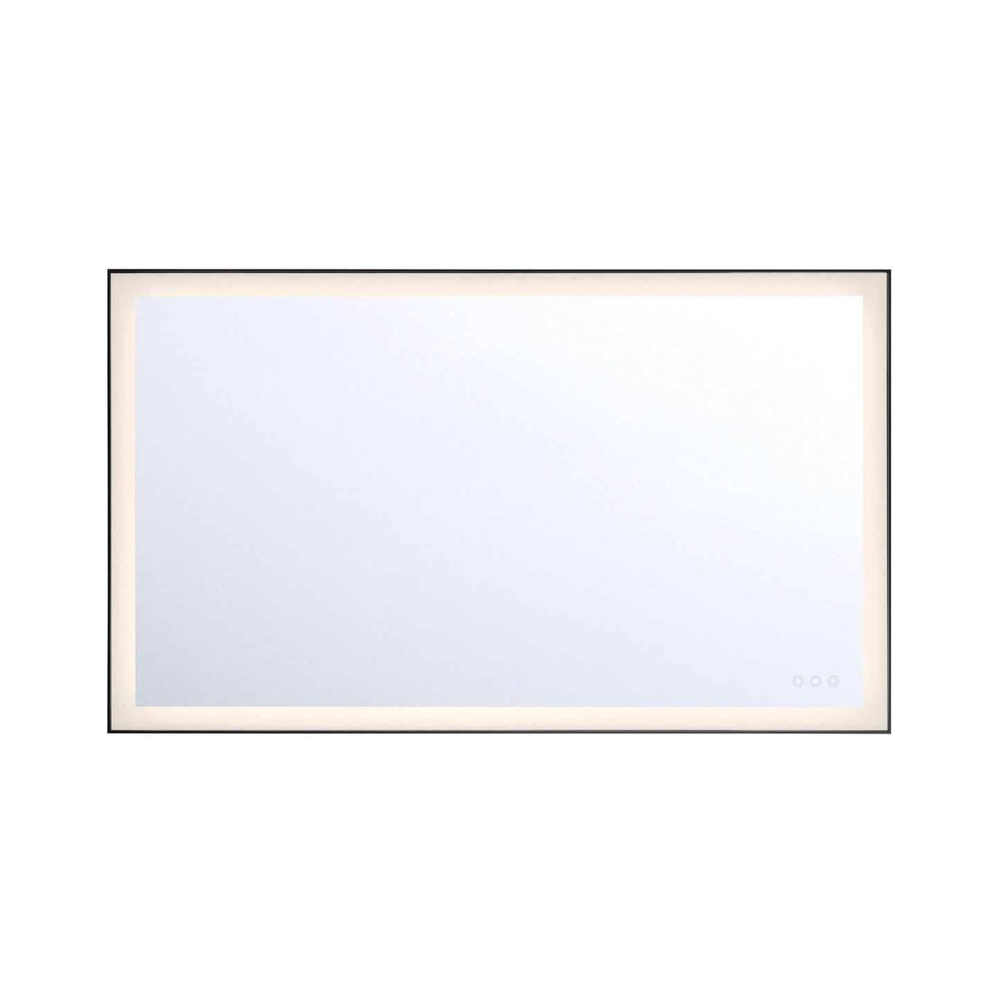 Lenora LED Wall Mirror in Black (54-Inch).