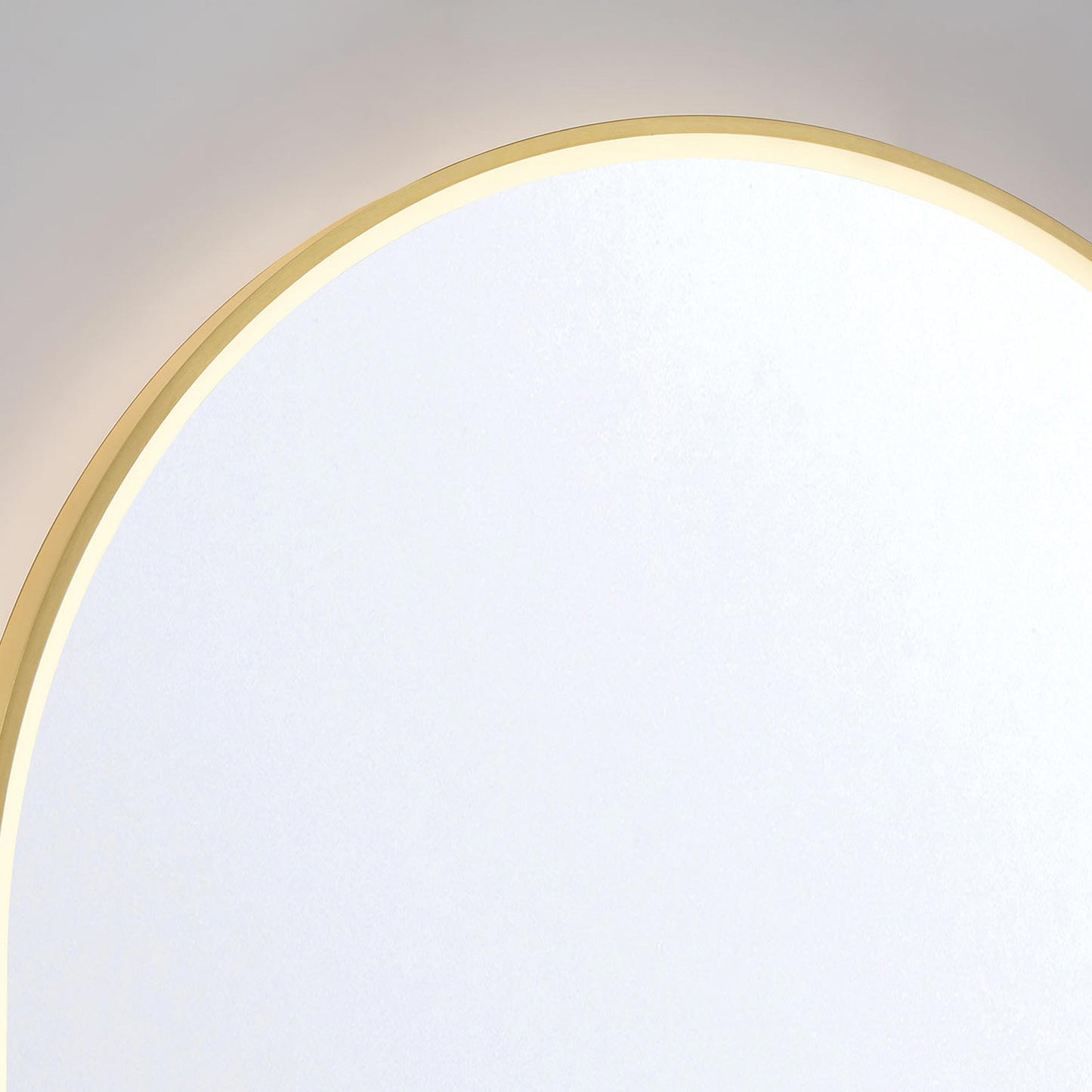 Linden LED Wall Mirror in Detail.