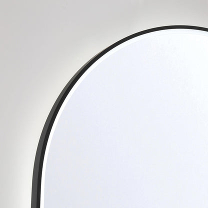 Linden LED Wall Mirror in Detail.