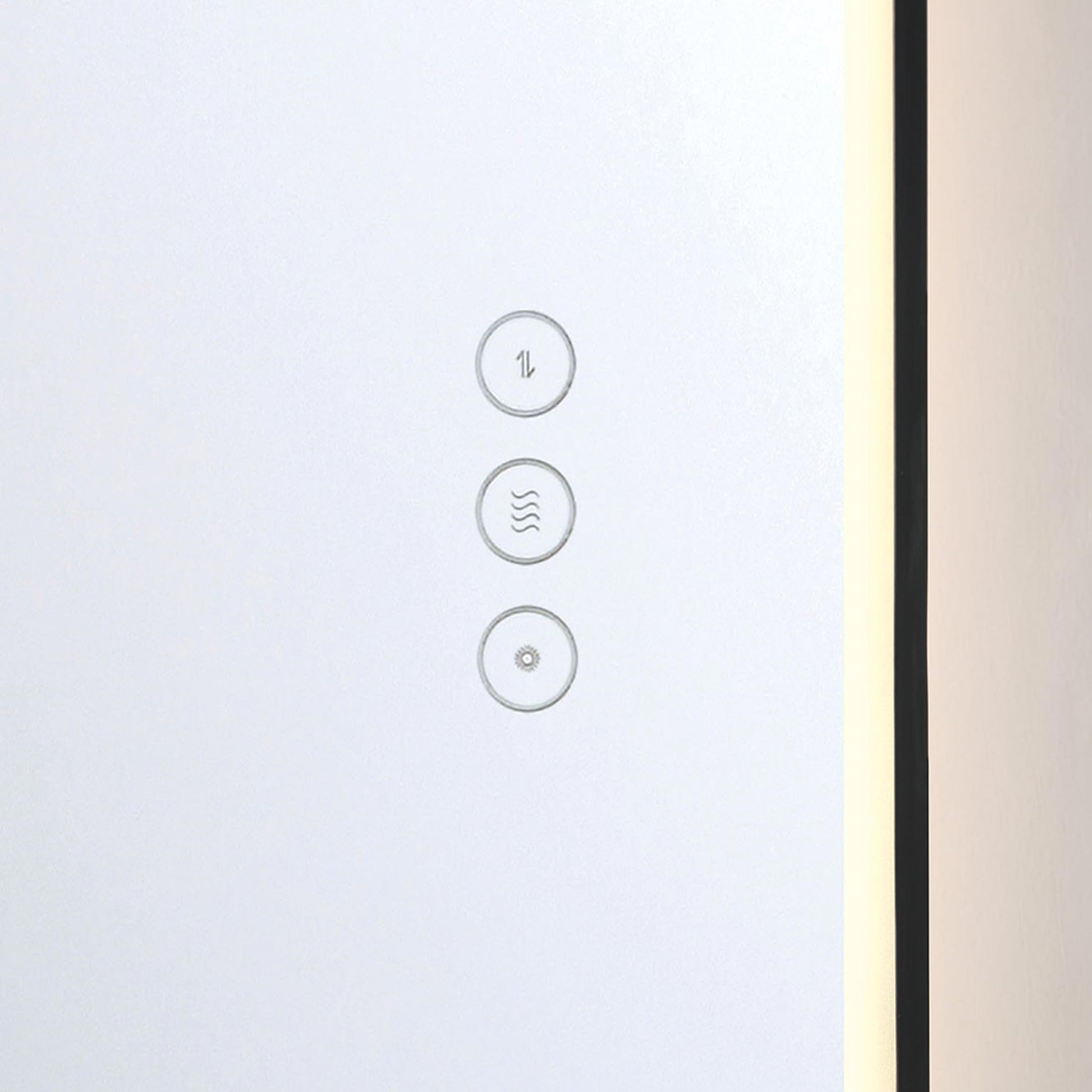 Linden LED Wall Mirror in Detail.