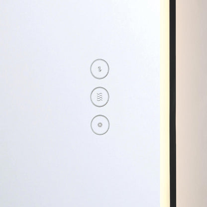Linden LED Wall Mirror in Detail.