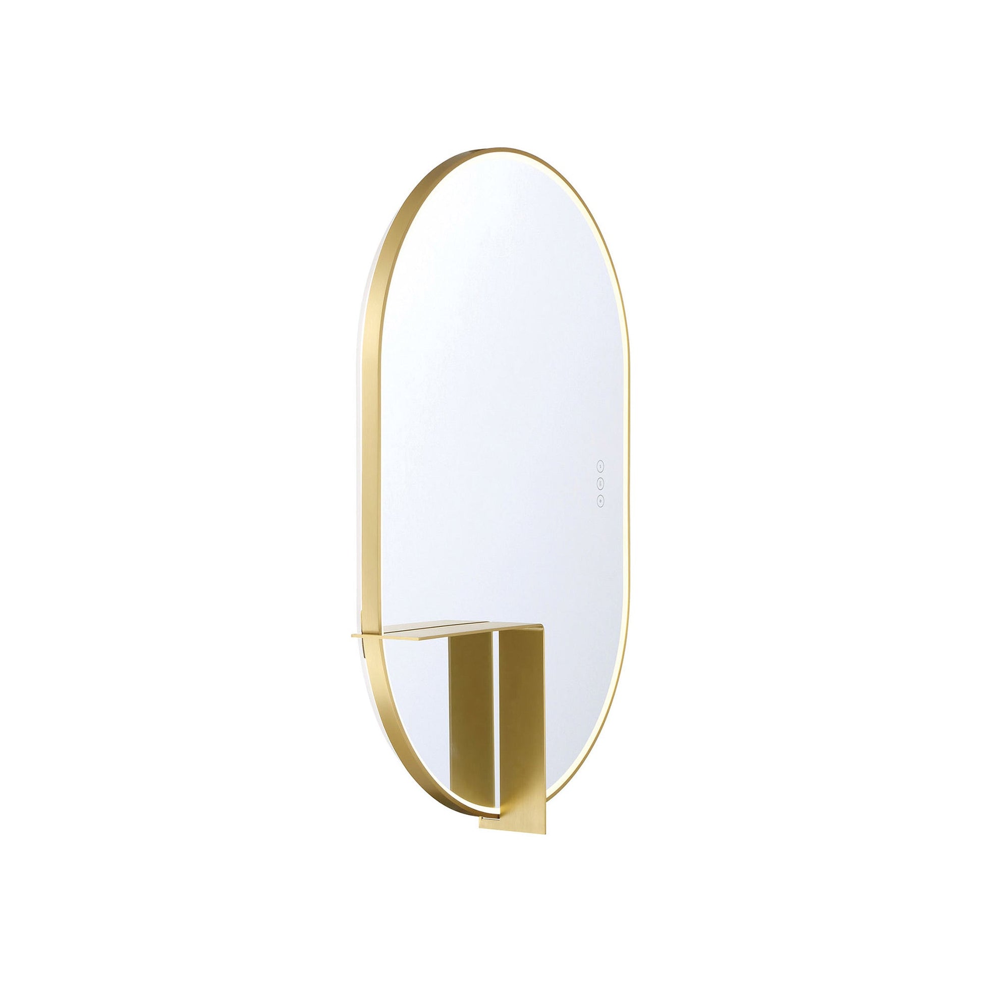 Linden LED Wall Mirror in Detail.