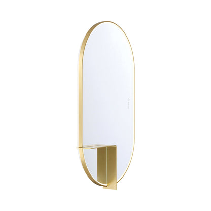Linden LED Wall Mirror in Detail.