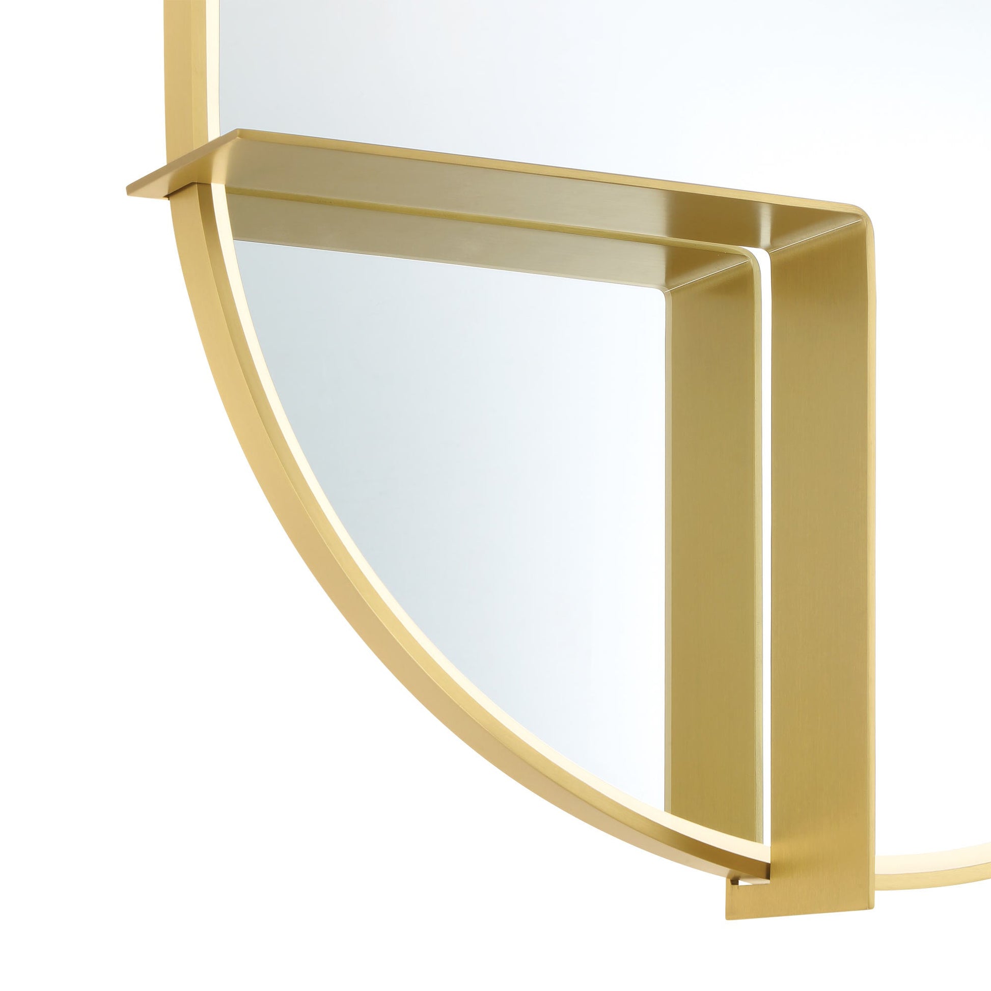 Linden LED Wall Mirror in Detail.