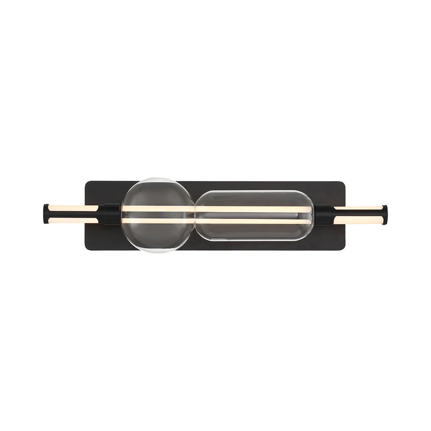 Lucent LED Bath Vanity Light in Matte Black (26-Inch).