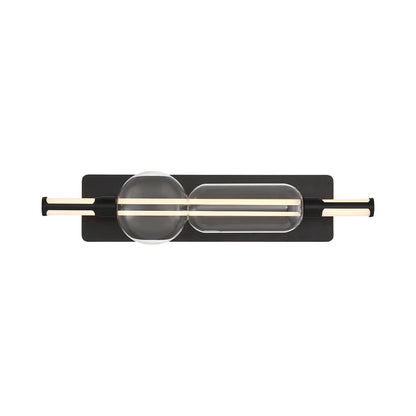 Lucent LED Bath Vanity Light in Matte Black (26-Inch).