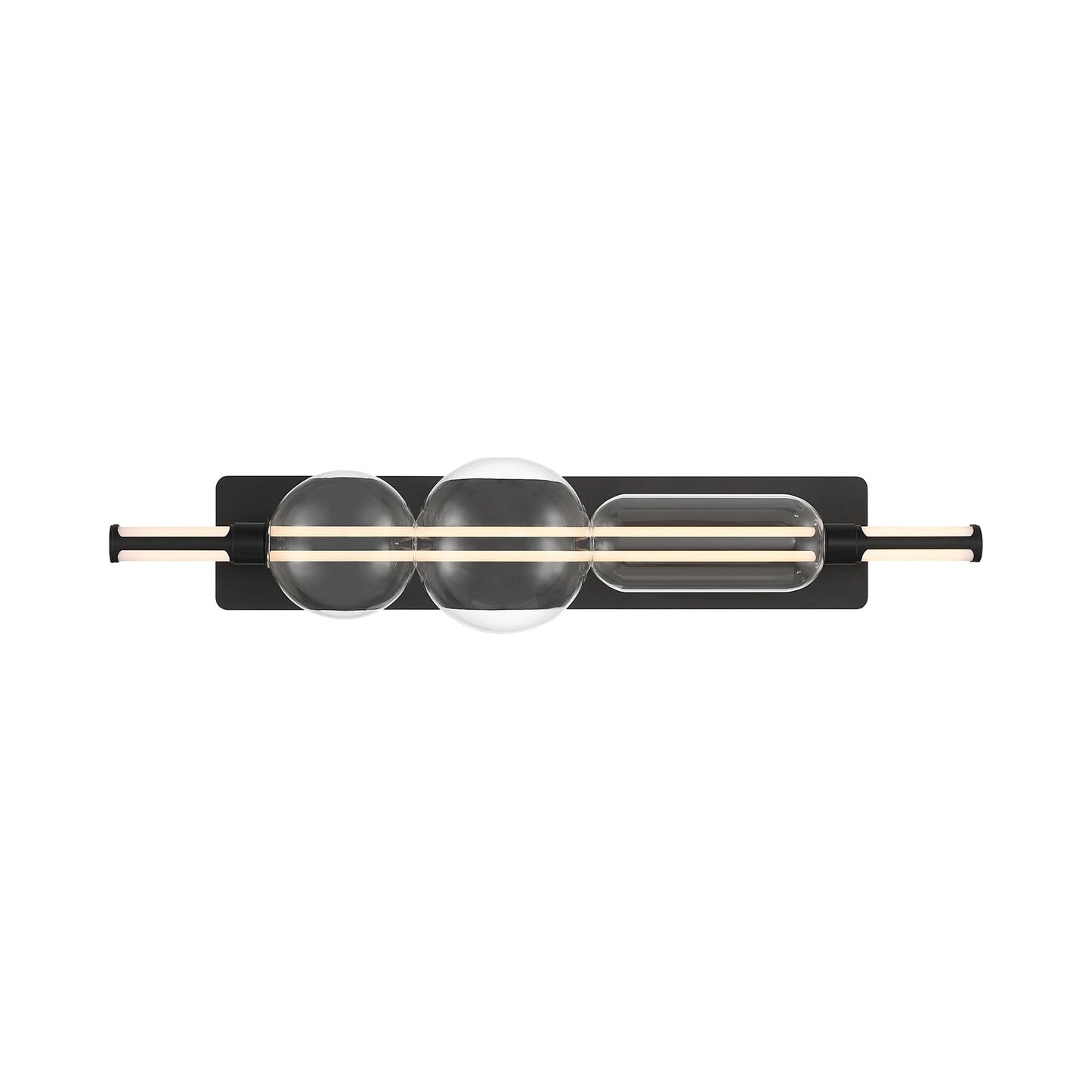 Lucent LED Bath Vanity Light in Matte Black (34-Inch).