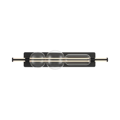 Lucent LED Bath Vanity Light in Matte Black (34-Inch).