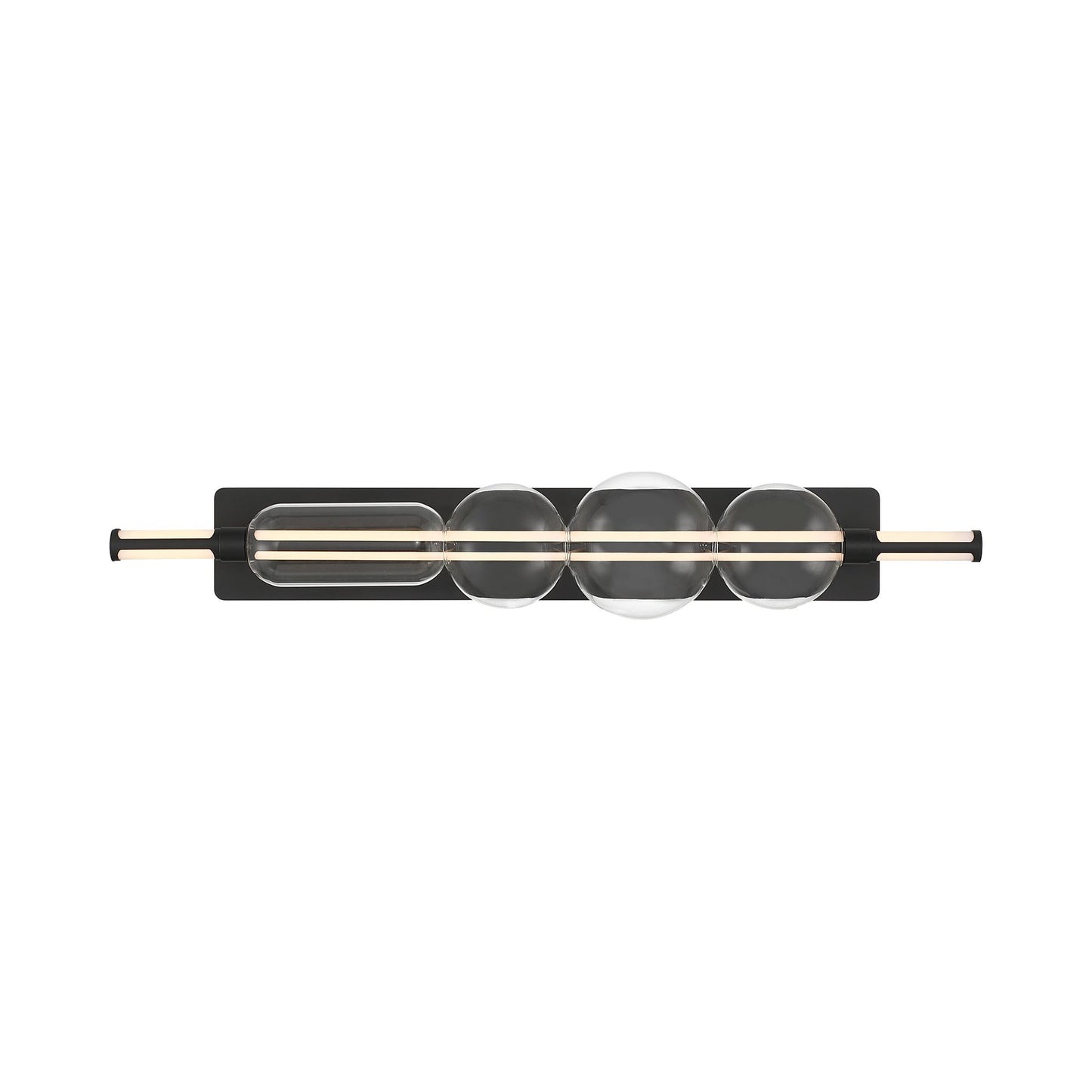 Lucent LED Bath Vanity Light in Matte Black (40-Inch).