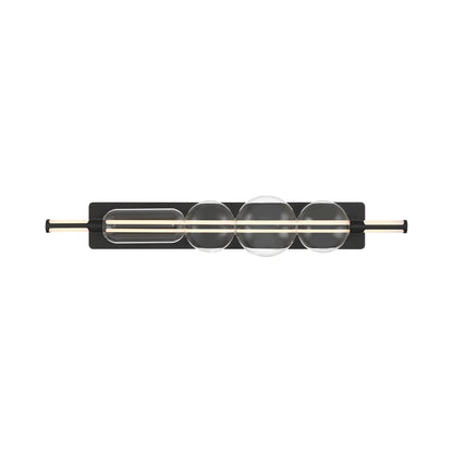 Lucent LED Bath Vanity Light in Matte Black (40-Inch).