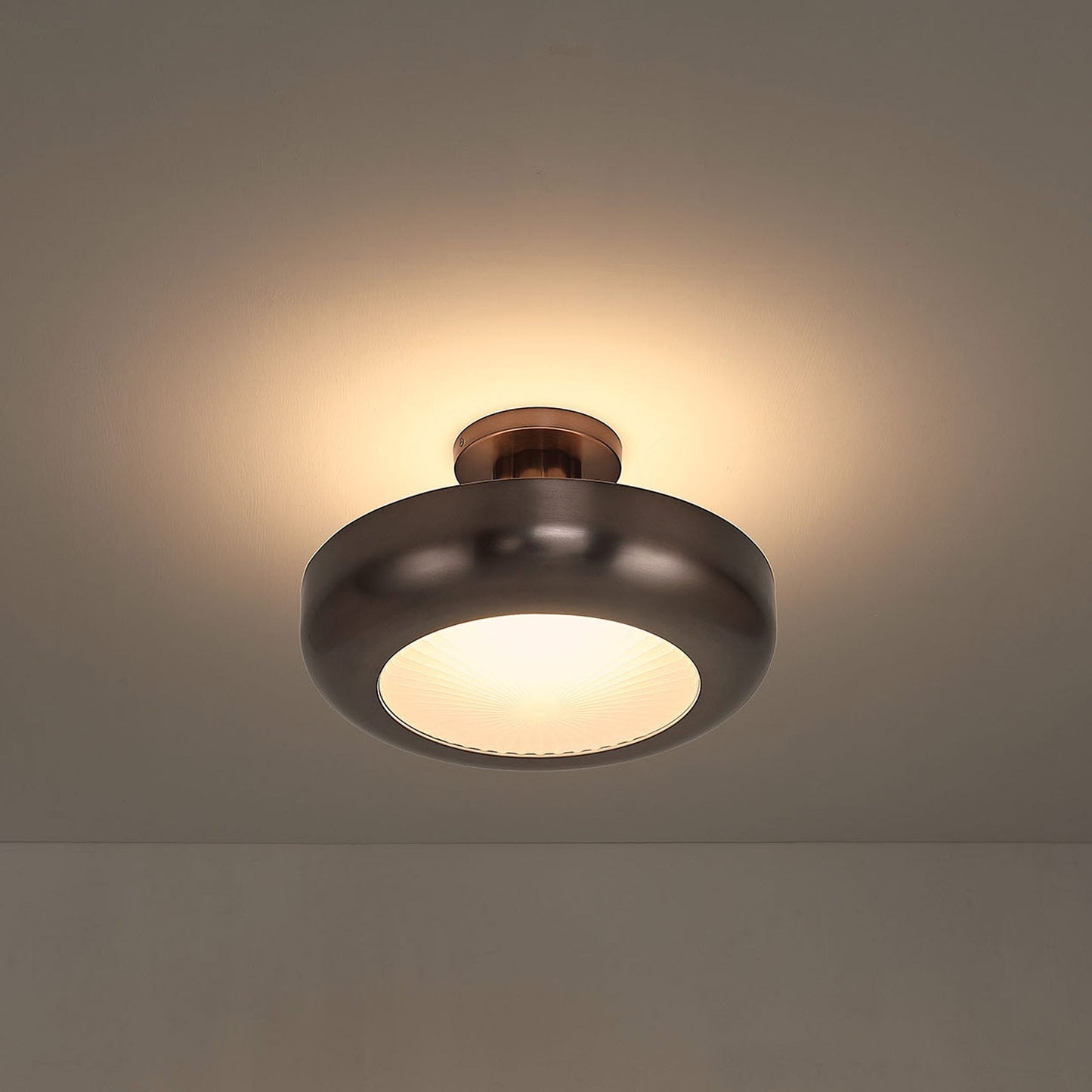 Macey LED Flush Mount Ceiling Light in Detail.