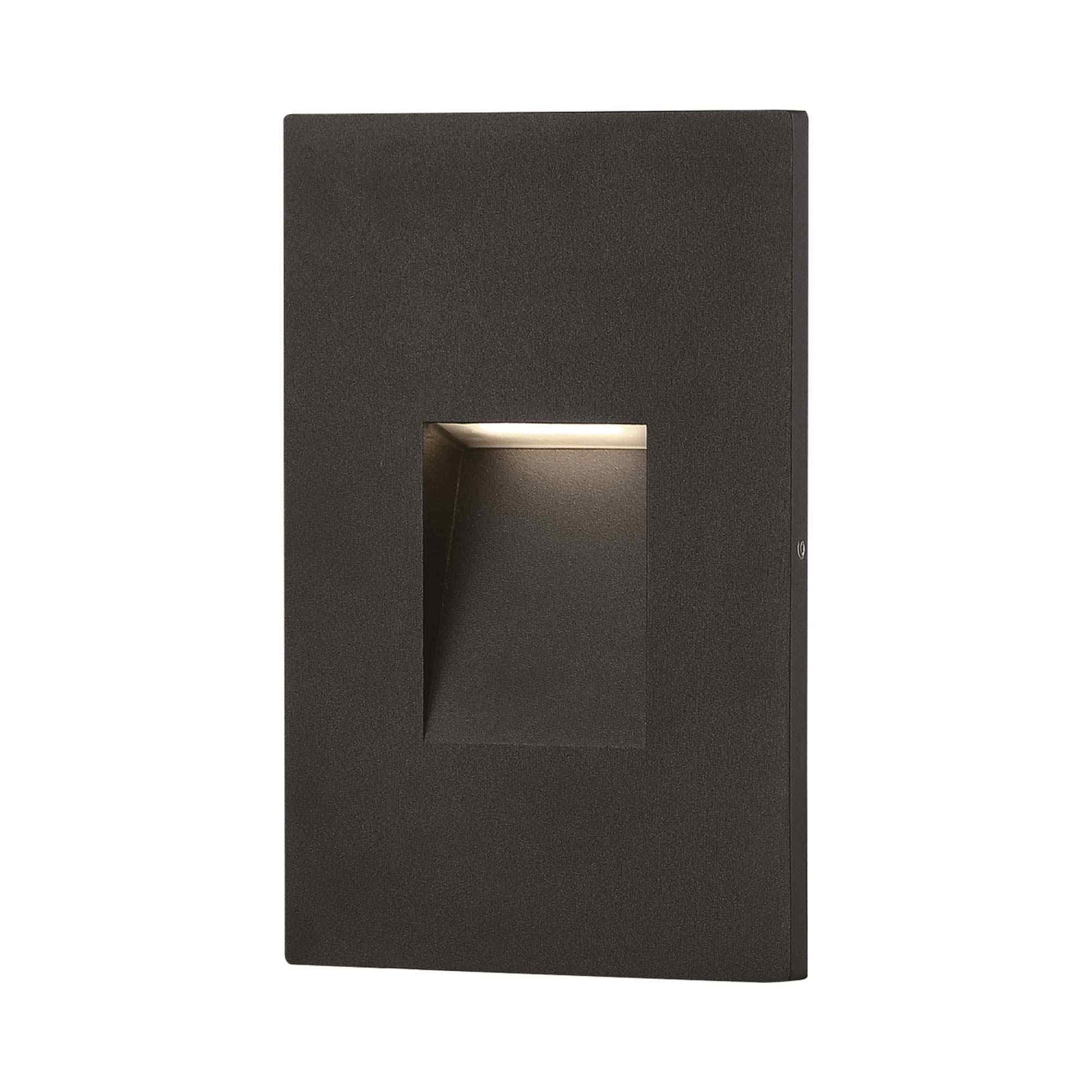 Malda Outdoor LED Step Light in Black.