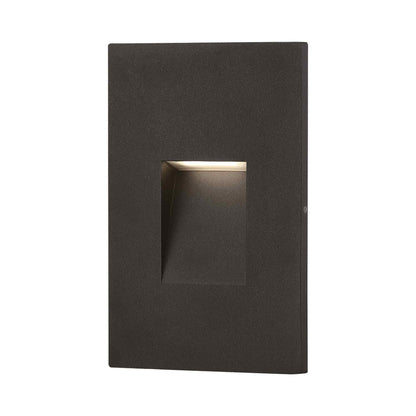 Malda Outdoor LED Step Light in Black.