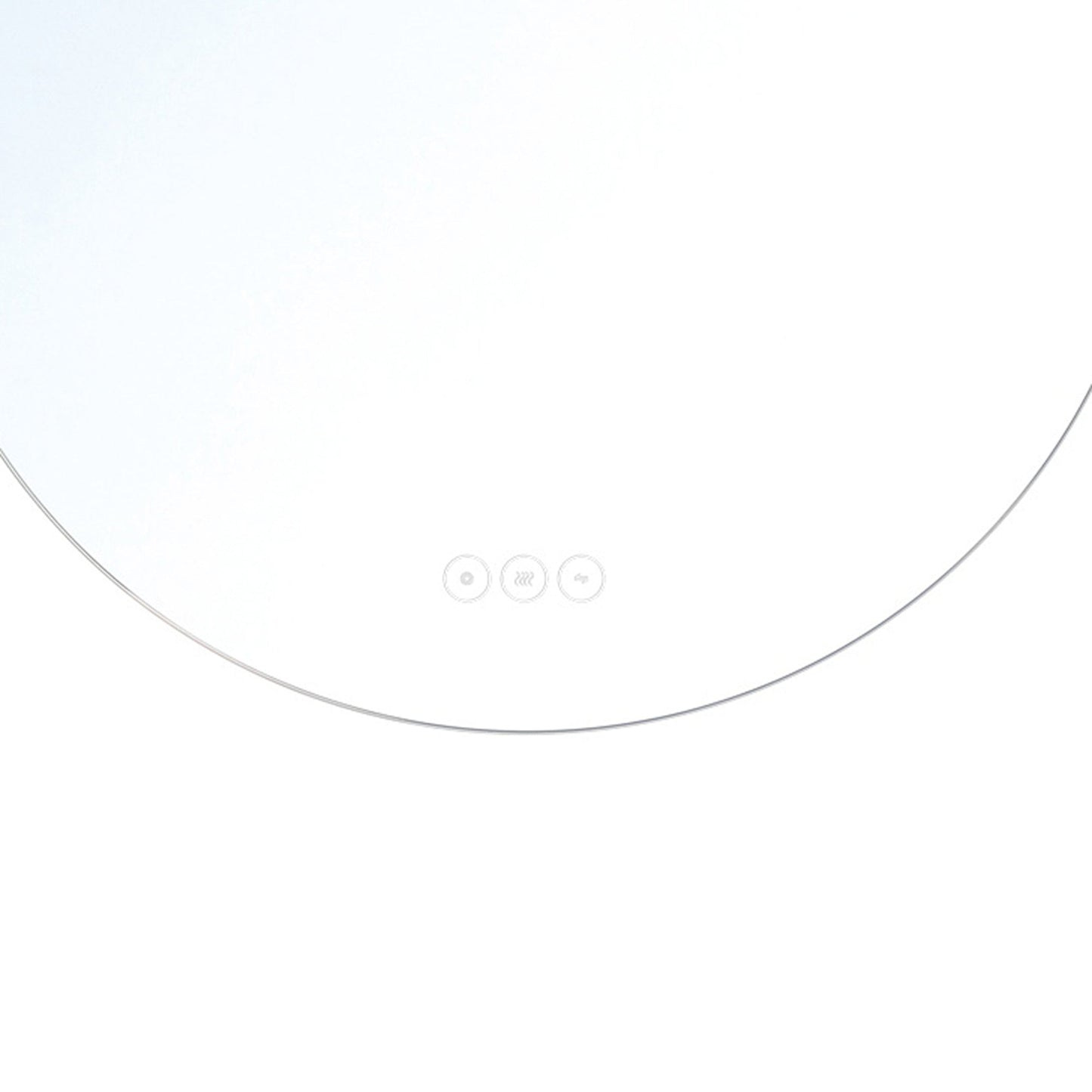 Miir Round LED Wall Mirror in Detail.