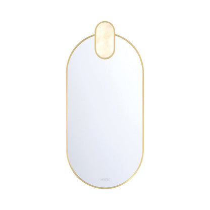 Mrissa LED Wall Mirror in Gold (45-Inch).