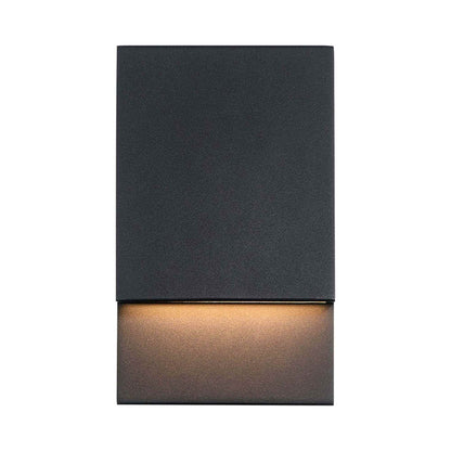 Nanton Outdoor LED Wall Light in Sand Black (9-Inch).