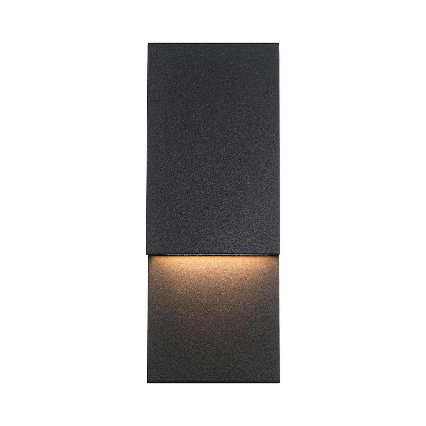 Nanton Outdoor LED Wall Light in Sand Black (14-Inch).
