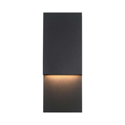 Nanton Outdoor LED Wall Light in Sand Black (14-Inch).