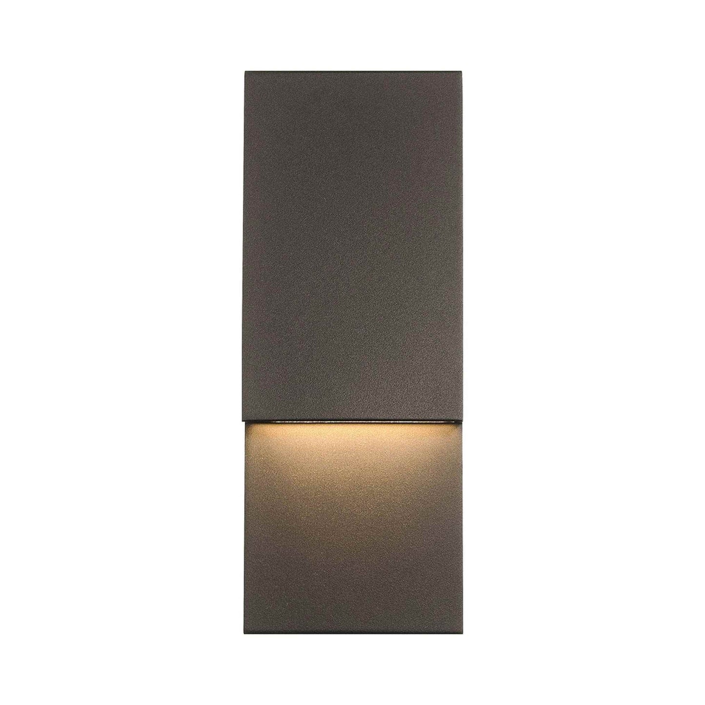 Nanton Outdoor LED Wall Light in Sand Bronze (14-Inch).