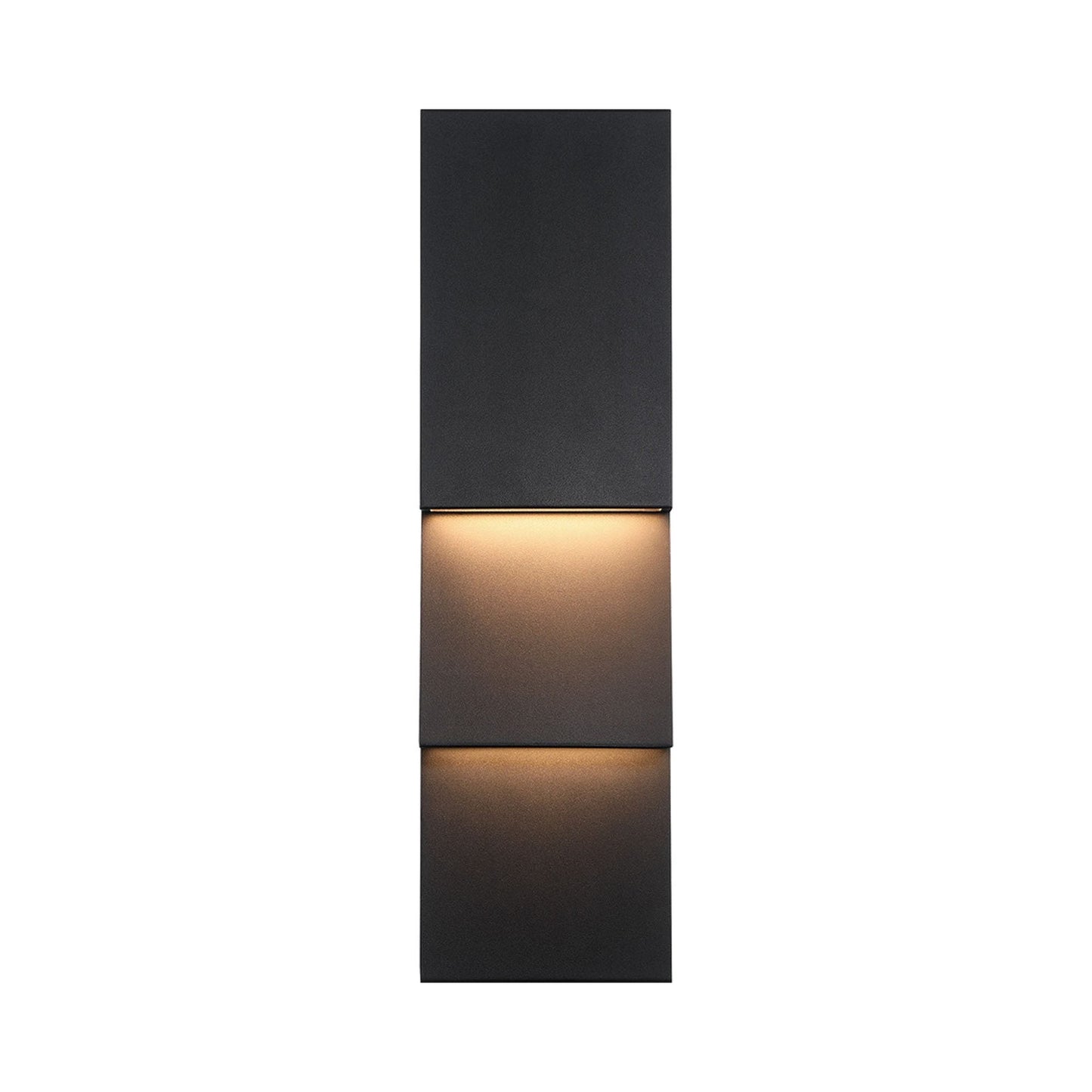 Nanton Outdoor LED Wall Light in Sand Black (19-Inch).