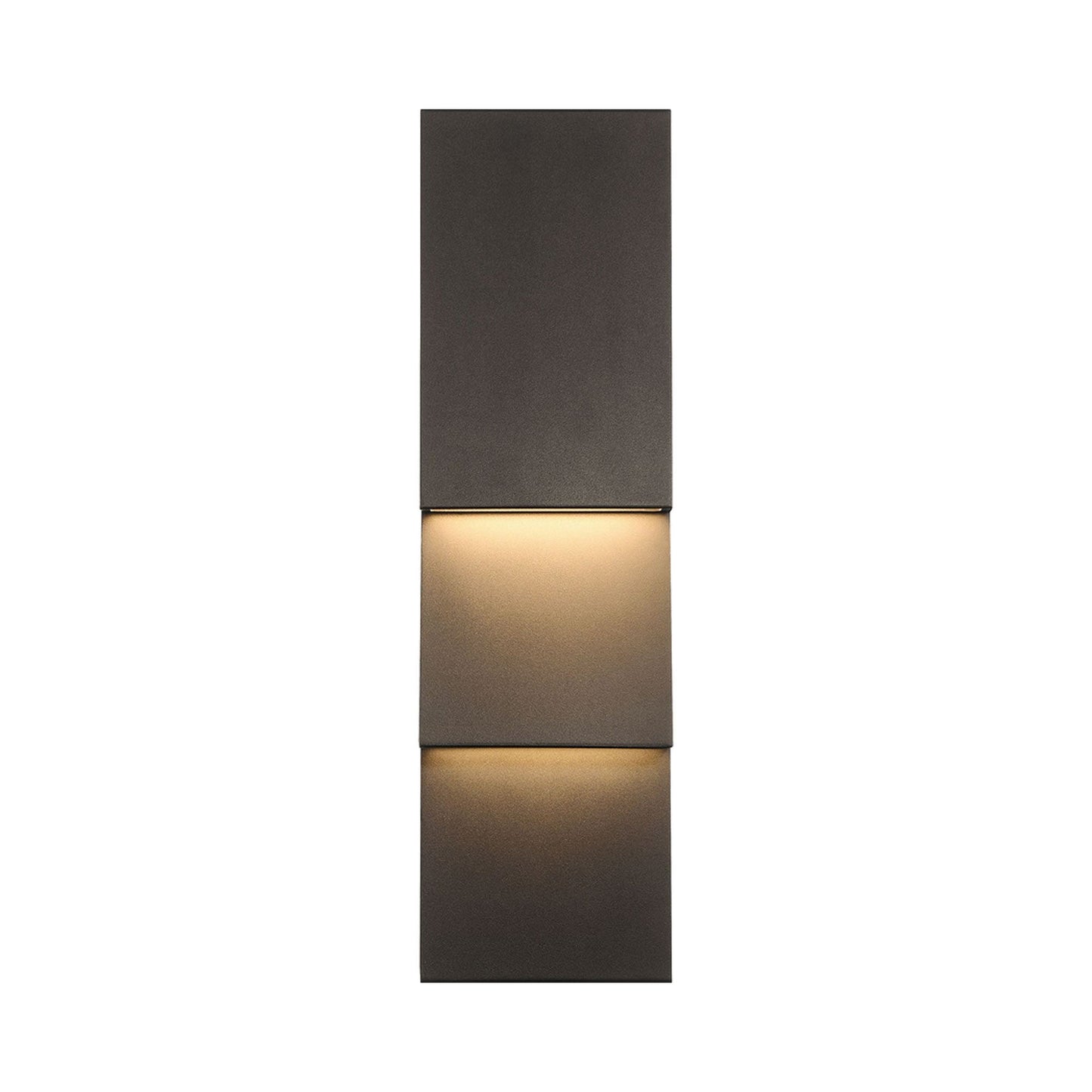 Nanton Outdoor LED Wall Light in Sand Bronze (19-Inch).