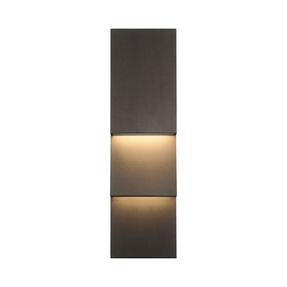 Nanton Outdoor LED Wall Light in Sand Bronze (19-Inch).