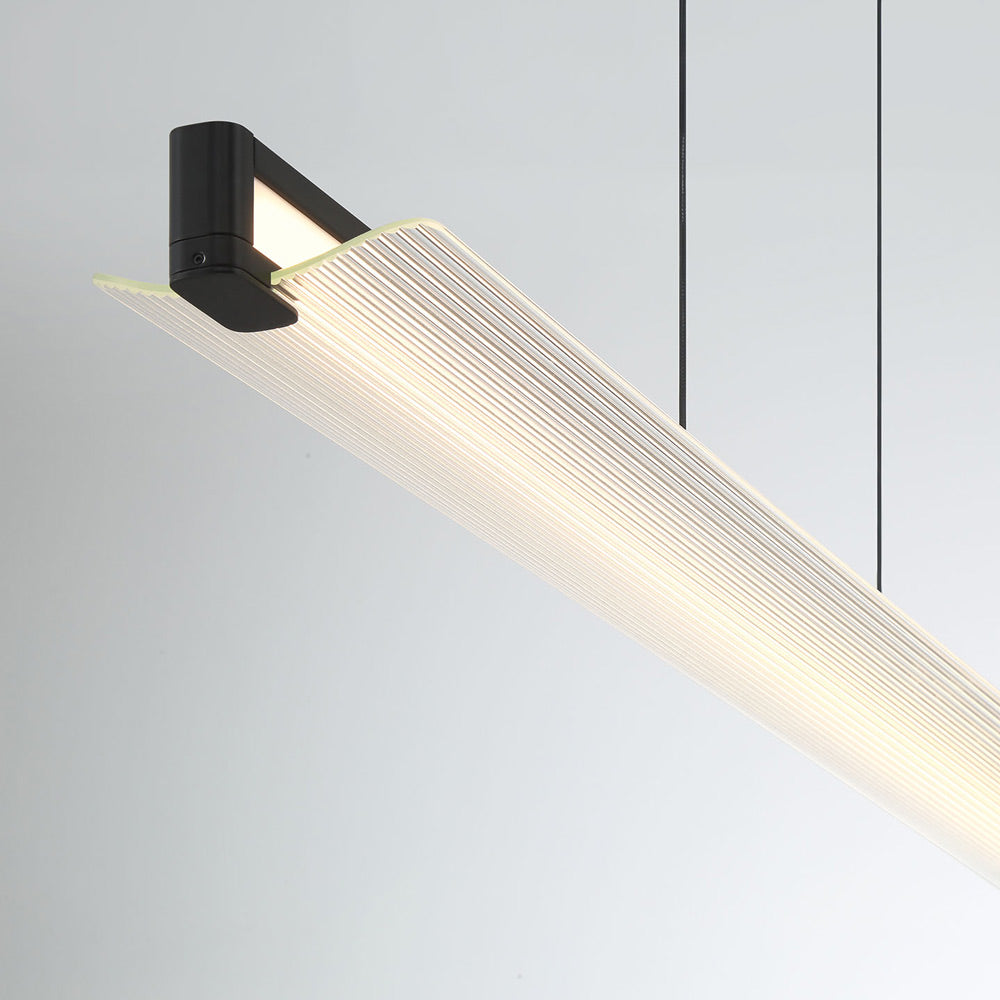 Neoness Geometric Linear LED Chandelier in Detail.