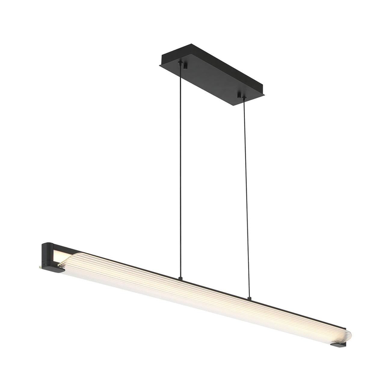 Neoness Geometric Linear LED Chandelier in Detail.