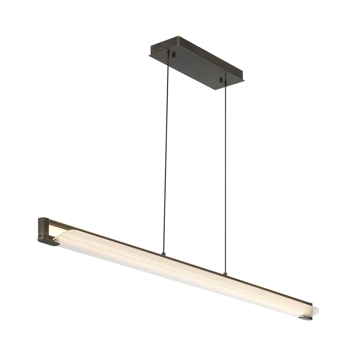 Neoness Geometric Linear LED Chandelier in Detail.