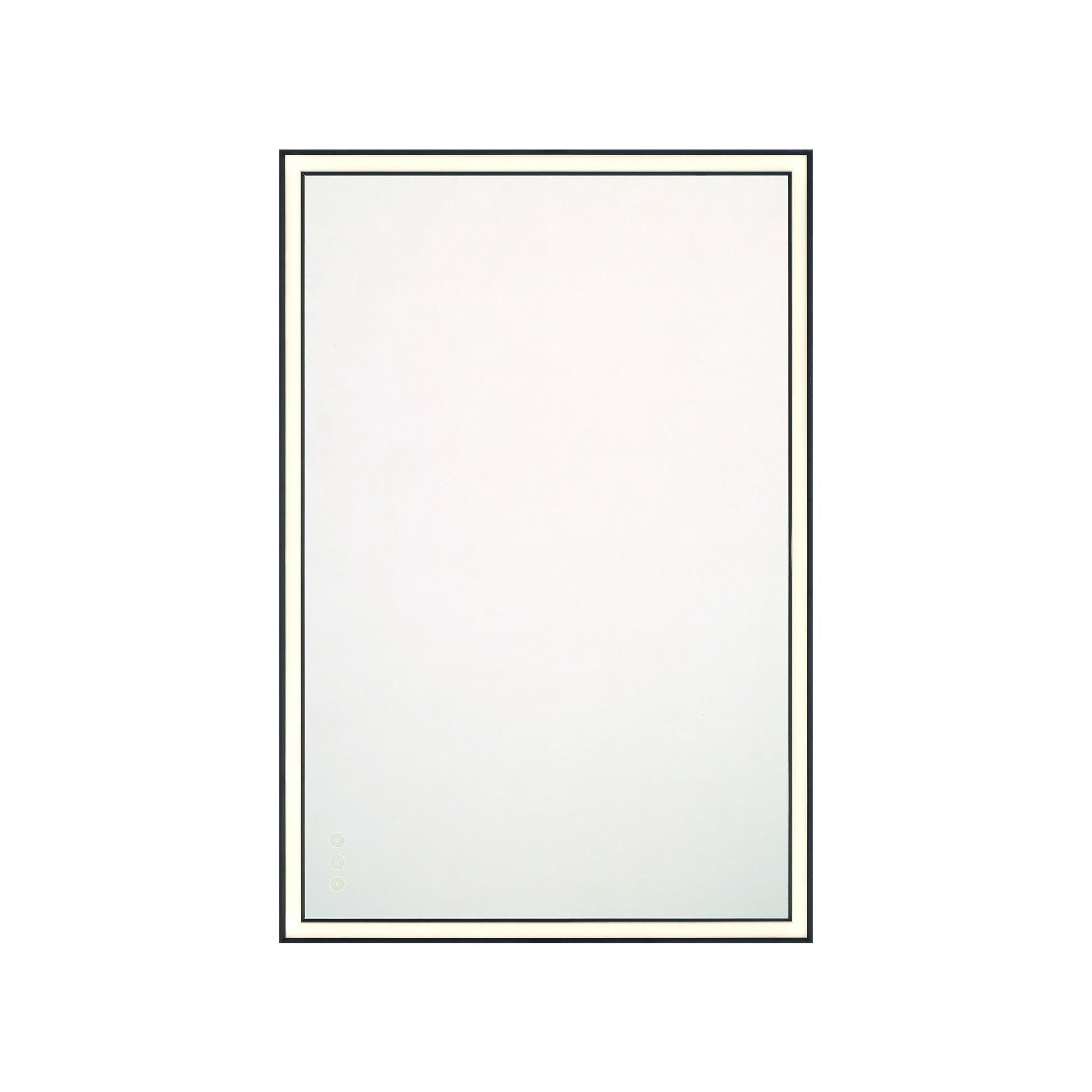 Nixon LED Mirror in Black (36-Inch/Rectangular).