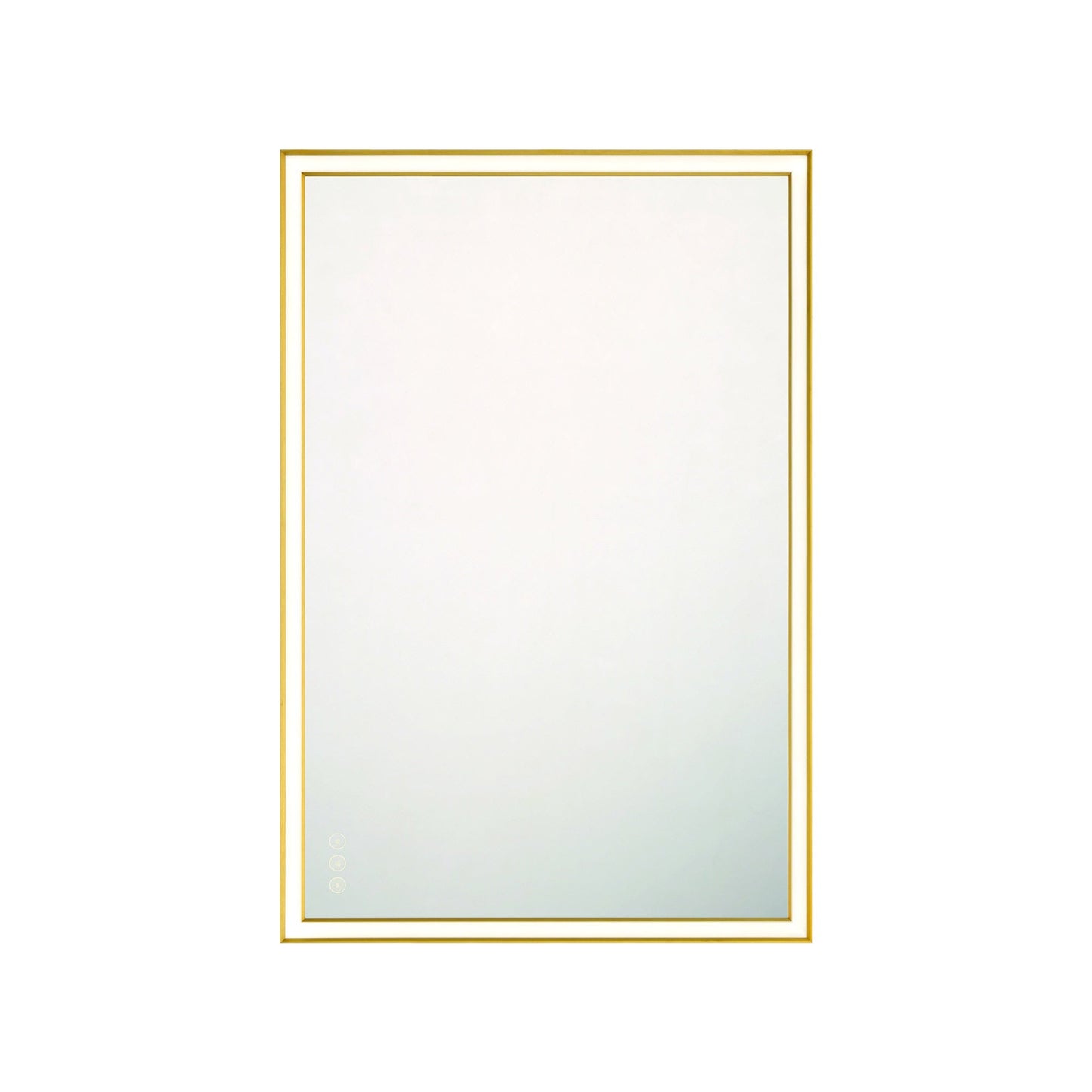 Nixon LED Mirror in Gold (36-Inch/Rectangular).