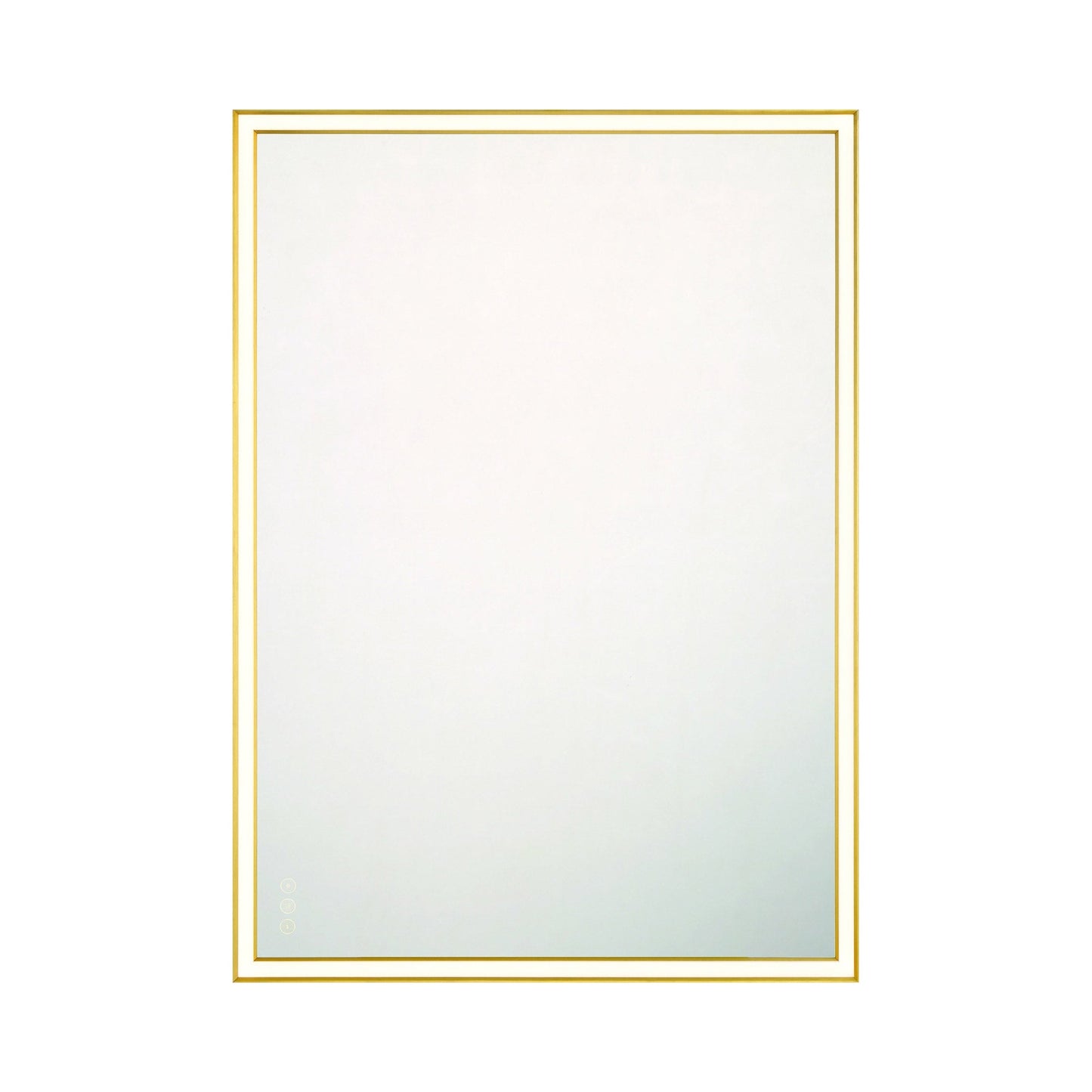 Nixon LED Mirror in Gold (42-Inch/Rectangular).