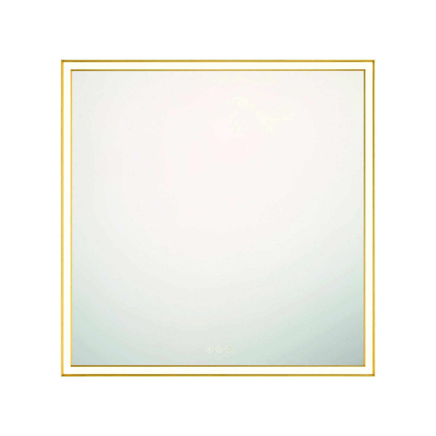 Nixon LED Mirror in Gold (32-Inch/Square).