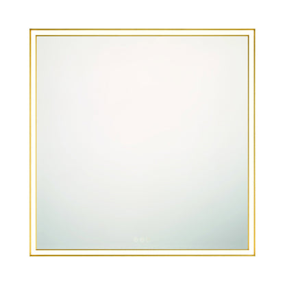 Nixon LED Mirror in Gold (36-Inch/Square).