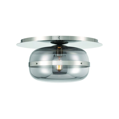 Nottingham Flush Mount Ceiling Light in Polished Nickel (Medium).