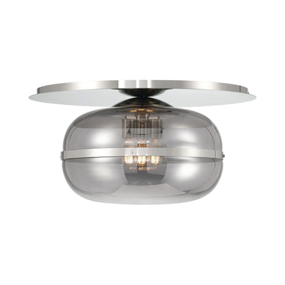 Nottingham Flush Mount Ceiling Light in Polished Nickel (Large).