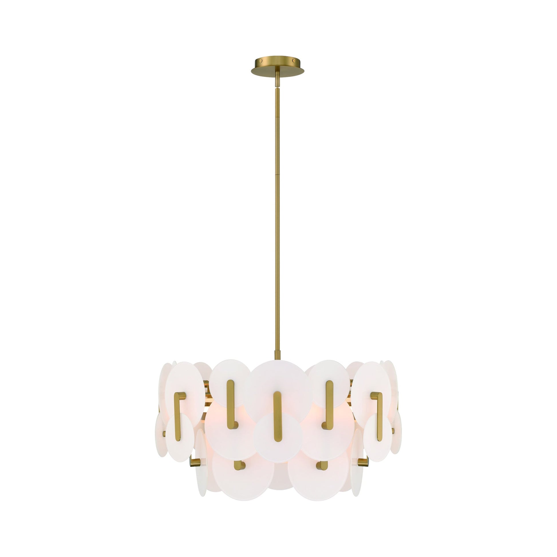 Nuvola LED Chandelier in Gold.