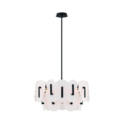 Nuvola LED Chandelier in Matte Black.