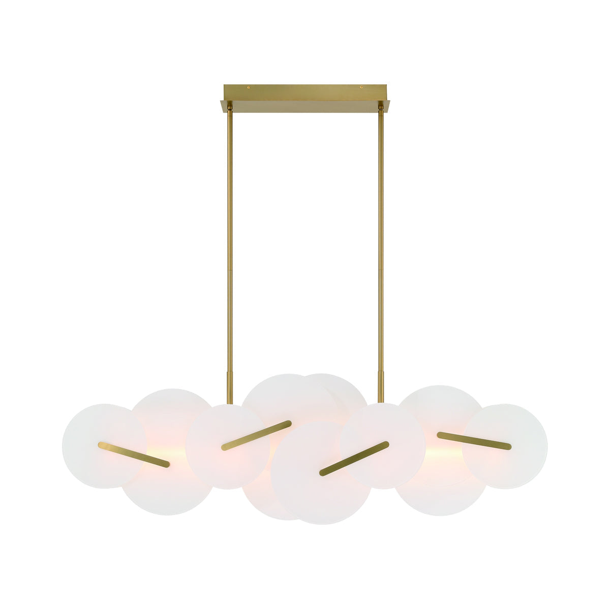 Nuvola LED Linear Chandelier.