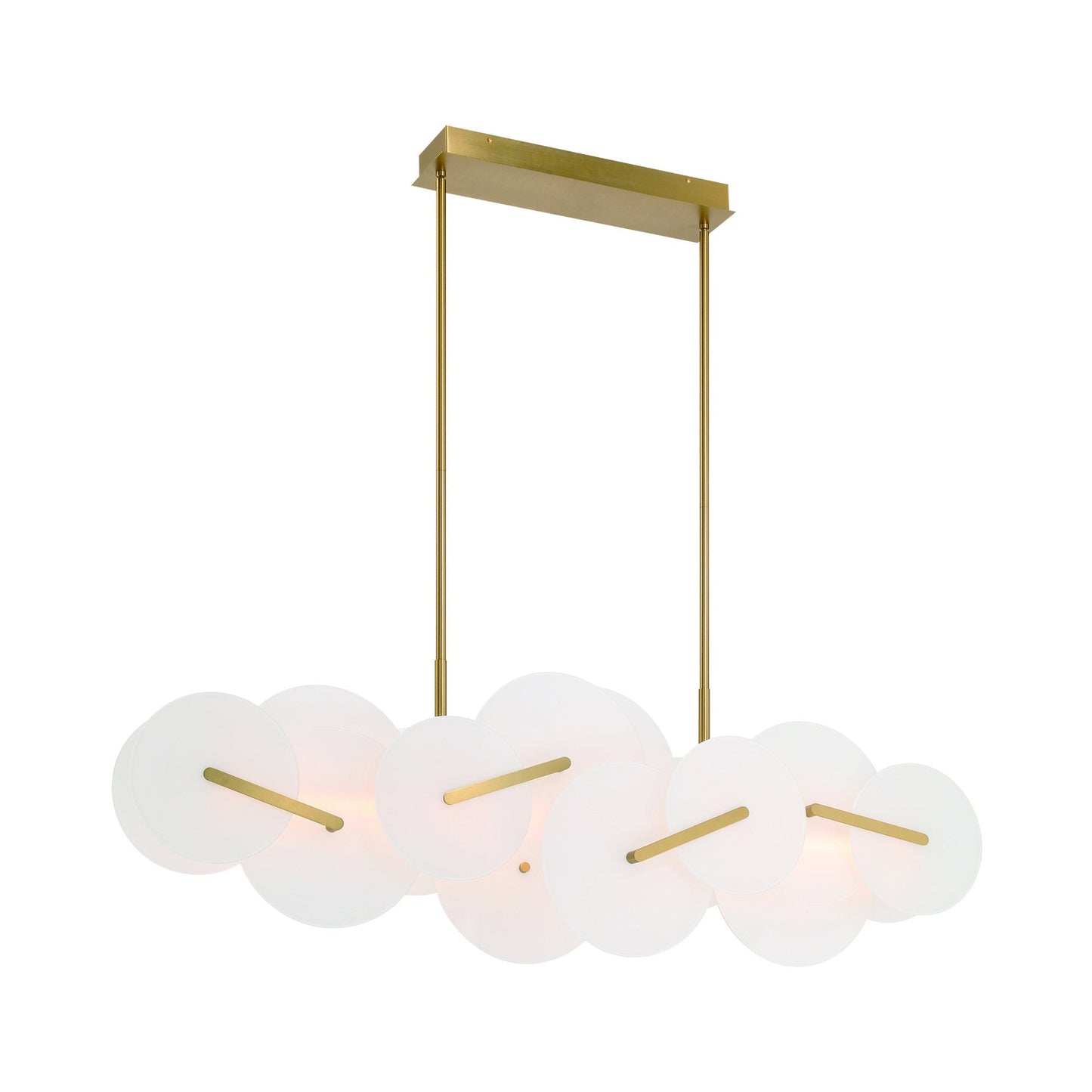 Nuvola LED Linear Chandelier in Detail.