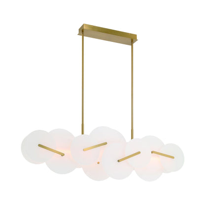 Nuvola LED Linear Chandelier in Detail.